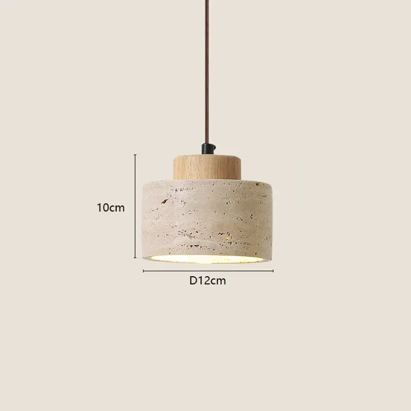 Wabi-Sabi Japanese Modern Designer Bedside Chandelier Light - Yellow Cave Stone Hanging Pendant Lamp for Bedroom, Bar, B&B, and Home Decor showcase 1
