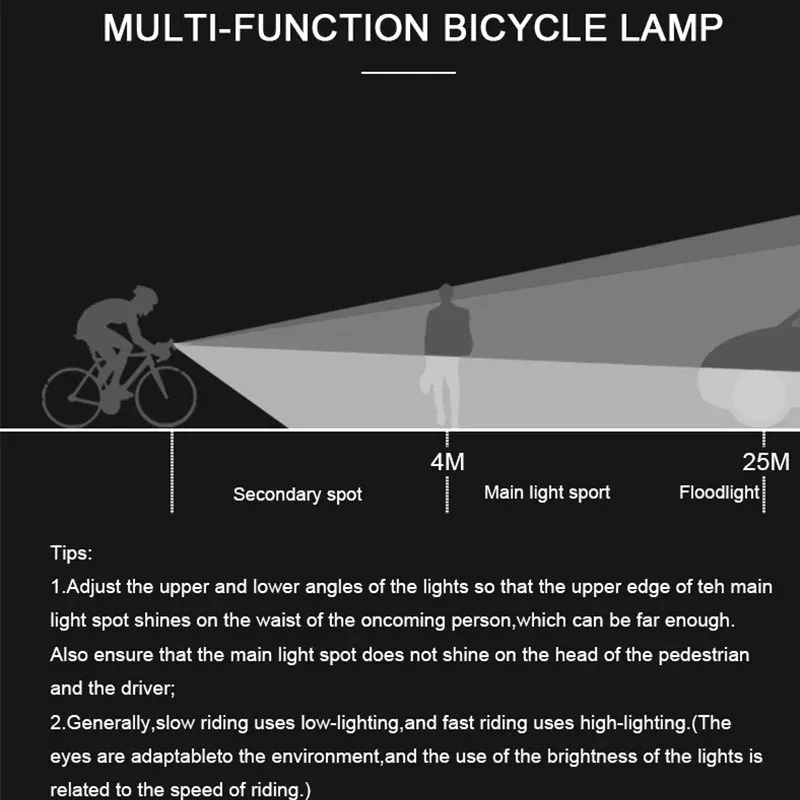 USB Rechargeable Bike Light Set: MTB Front Headlight & Rear Taillight, 300lm Red LED, Multiple Modes, Cycling Safety Flashlight for Night Riding showcase 9