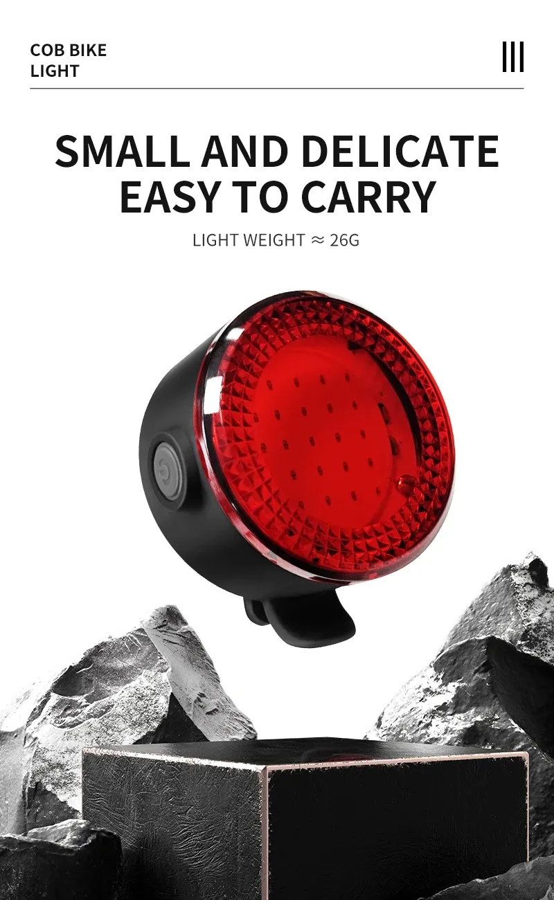 BUCKLOS COB LED Bicycle Light Set: Rechargeable MTB Front & Rear Safety Lanterns, 500lm Brightness, 4 Light Modes, 8-10hr Battery Life, Lightweight Cycling Lamp showcase 7