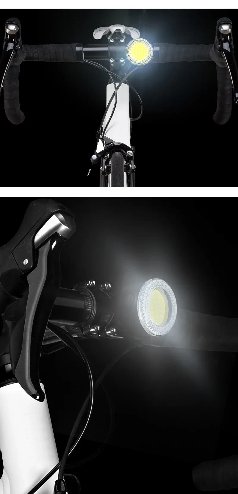 BUCKLOS COB LED Bicycle Light Set: Rechargeable MTB Front & Rear Safety Lanterns, 500lm Brightness, 4 Light Modes, 8-10hr Battery Life, Lightweight Cycling Lamp showcase 12