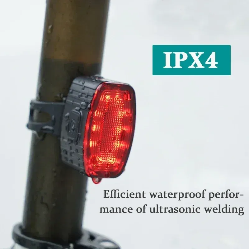 Rechargeable LED Bicycle Light Set - Front Headlight & Rear Taillight, IPX4 Waterproof, 4 Modes, USB Type-C for Road Mountain Biking Night Safety showcase 21