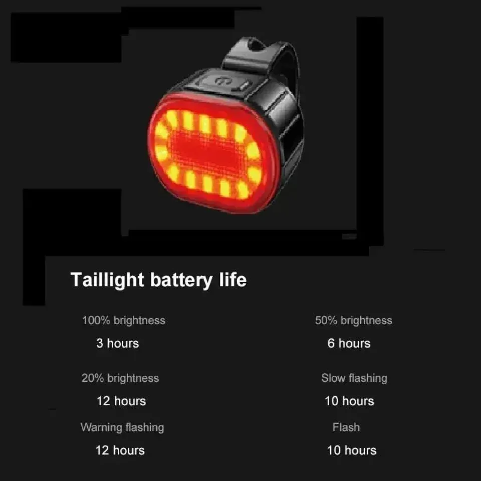 Waterproof LED Bicycle Light Set - Front & Rear Bike Flashlight for Safety, MTB Cycling Accessories, Powerful Defense Lantern showcase 6