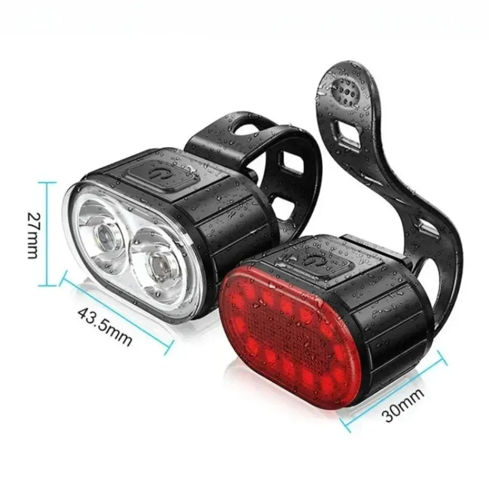 Waterproof LED Bicycle Light Set - Front & Rear Bike Flashlight for Safety, MTB Cycling Accessories, Powerful Defense Lantern showcase 10