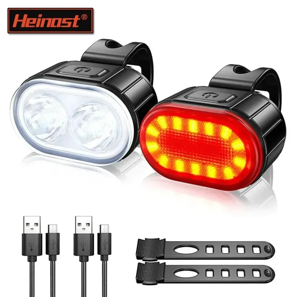 Waterproof LED Bicycle Light Set - Front & Rear Bike Flashlight for Safety, MTB Cycling Accessories, Powerful Defense Lantern thumbnail 6