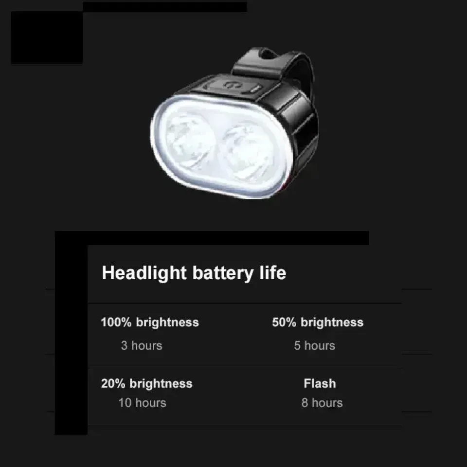 Waterproof LED Bicycle Light Set - Front & Rear Bike Flashlight for Safety, MTB Cycling Accessories, Powerful Defense Lantern showcase 7