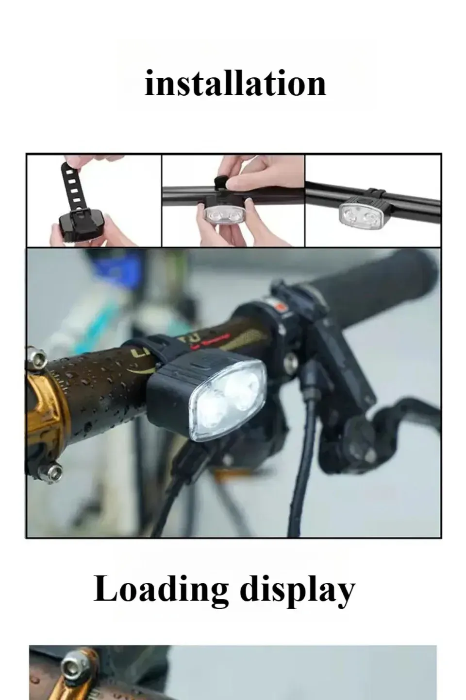 Waterproof LED Bicycle Light Set - Front & Rear Bike Flashlight for Safety, MTB Cycling Accessories, Powerful Defense Lantern showcase 14