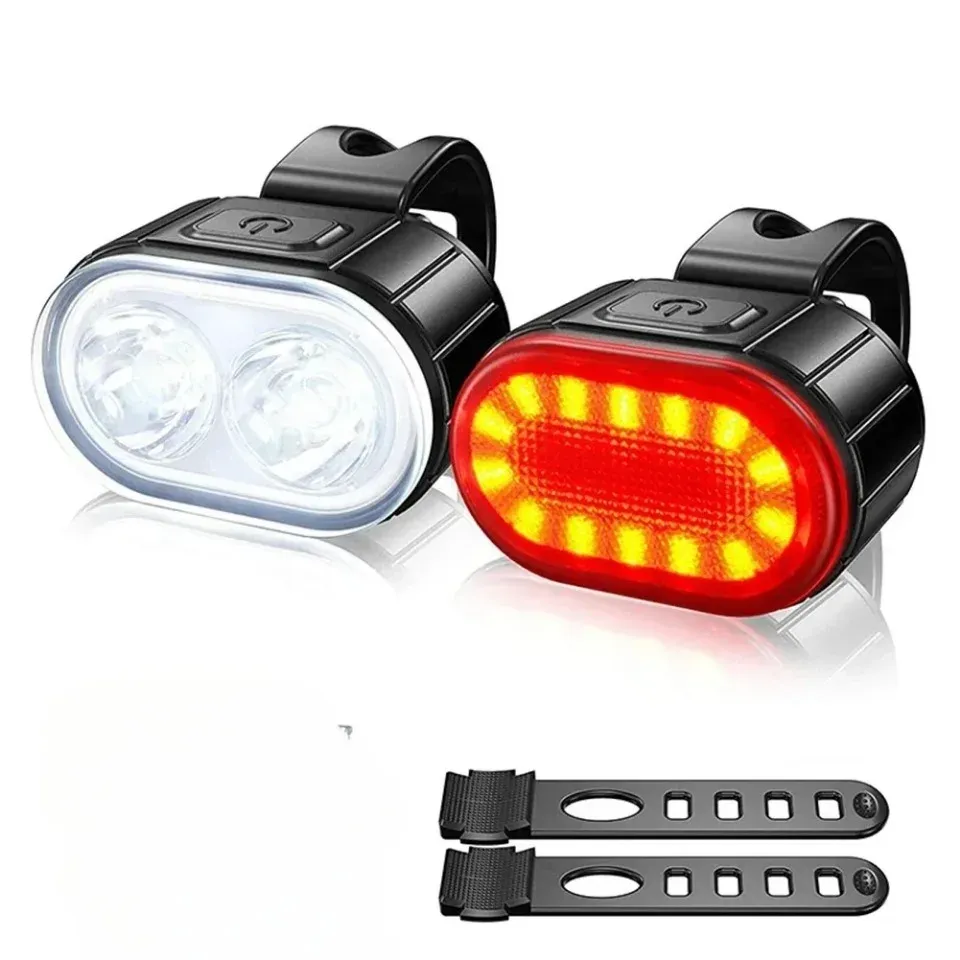 Waterproof LED Bicycle Light Set - Front & Rear Bike Flashlight for Safety, MTB Cycling Accessories, Powerful Defense Lantern showcase 4