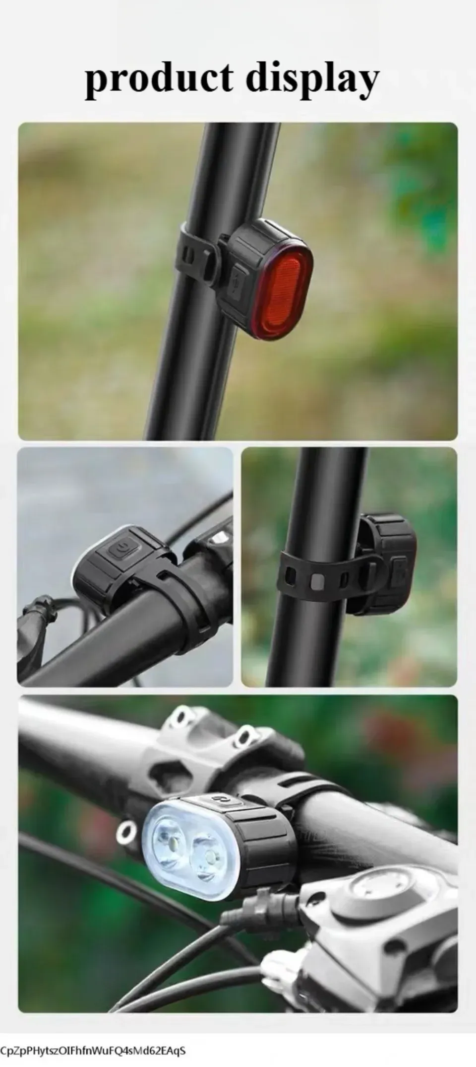 Waterproof LED Bicycle Light Set - Front & Rear Bike Flashlight for Safety, MTB Cycling Accessories, Powerful Defense Lantern showcase 12