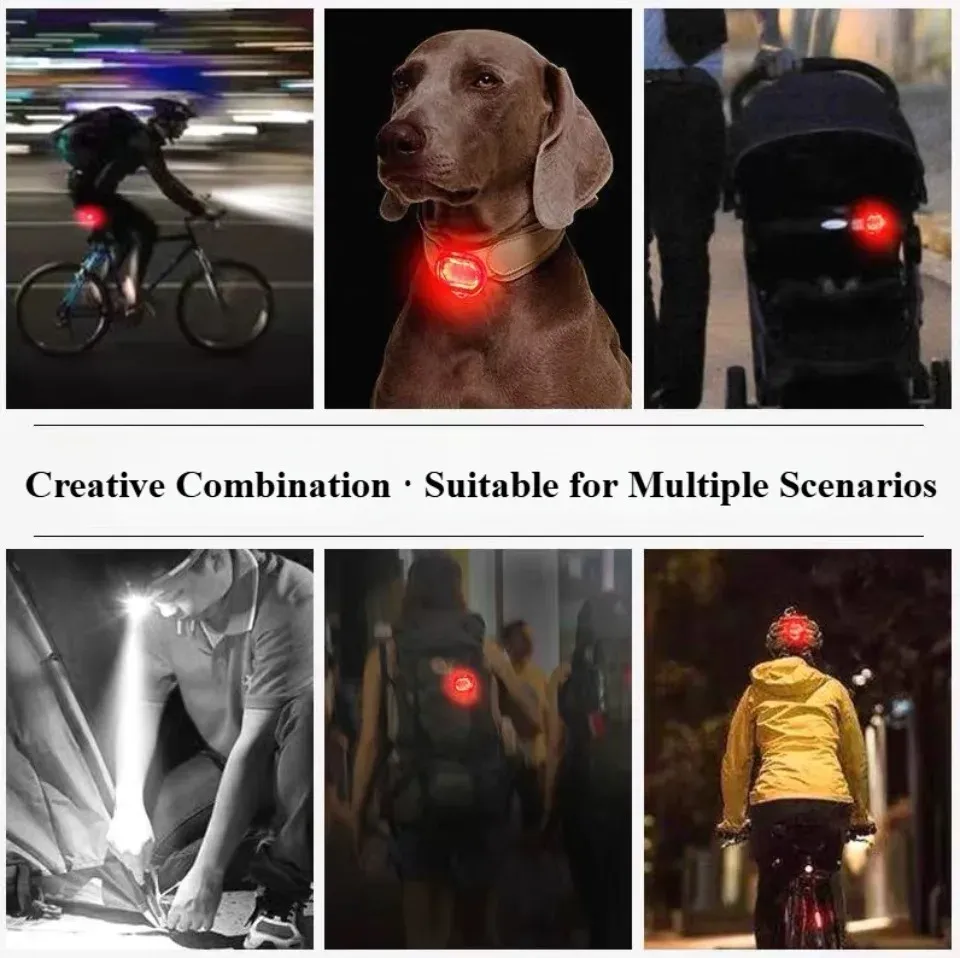 Waterproof LED Bicycle Light Set - Front & Rear Bike Flashlight for Safety, MTB Cycling Accessories, Powerful Defense Lantern thumbnail 2