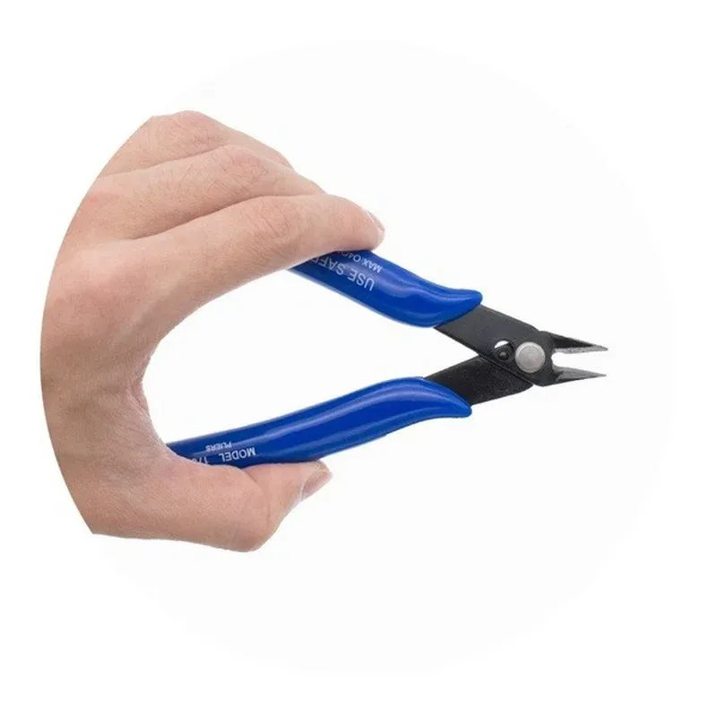 Premium Diagonal Cutting Pliers - 50 Steel Hardened Jaws, Anti-Slip Rubber Handle, Spring Loaded for Electrical Wire, Cable, Jewelry, Model Making, Fishing thumbnail 4