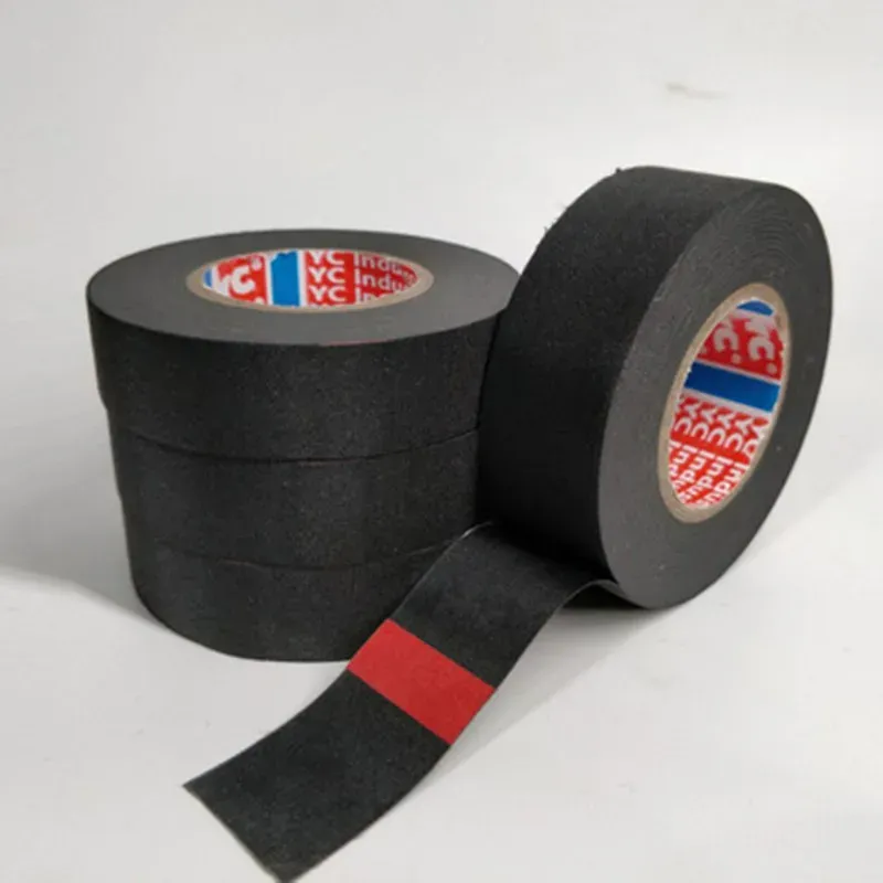 15M Automotive Wiring Harness Cloth Tape - Heat Resistant Adhesive Fabric Loom Tape for Cable Protection, 9/15/19/25/32mm Width, Black thumbnail 2
