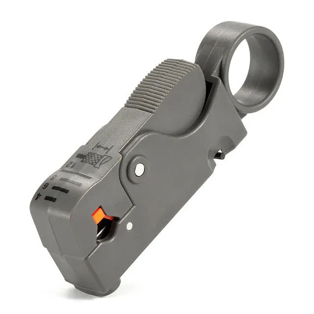 Professional Coaxial Cable Stripper Tool with Hex Wrench for RG58/59/62/6/3C2V/4V/5C Wires - Durable Stainless Steel for Electrical and Network Installations showcase 1