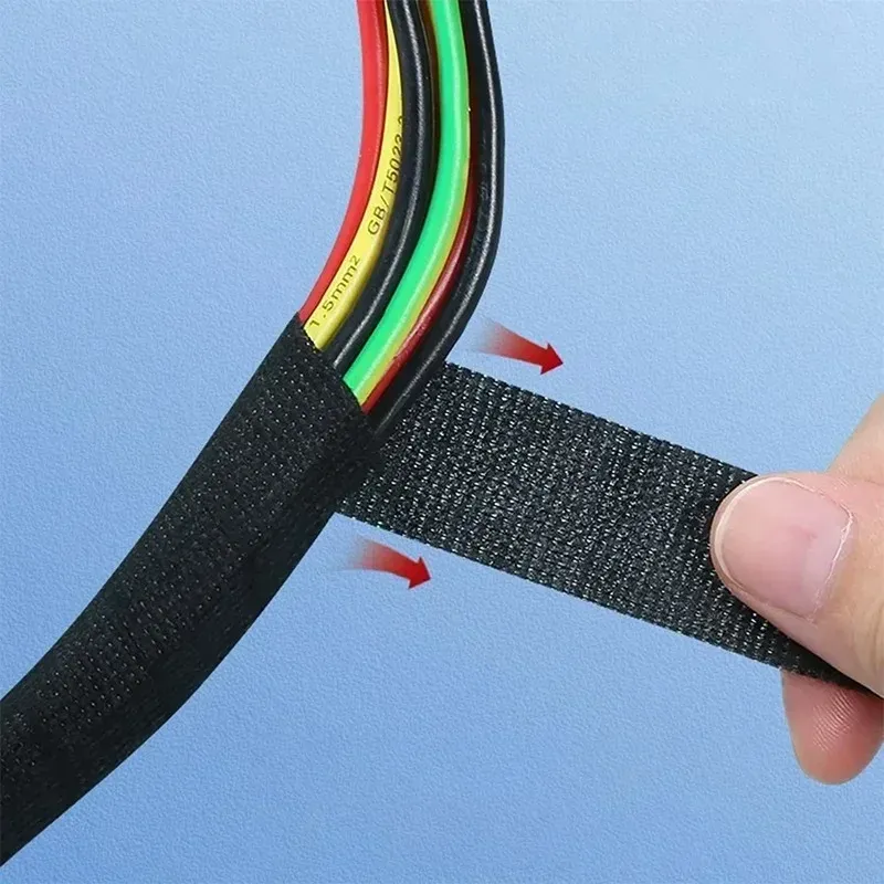 Automotive Flannel Fabric Tape - Heat Resistant, Waterproof, Soundproof Electrical Insulating Tape for Car Wiring Harness Protection, 9mm-50mm Width, 10m-25m Length, Black - Image 3