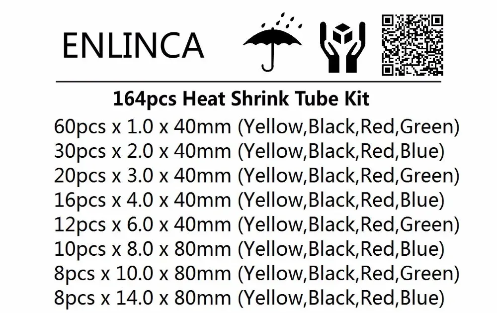 Assorted Heat Shrink Tubing Kit 127-750pcs - Flame Retardant Polyolefin Wire Cable Insulation Sleeving for Electrical Connections showcase 1