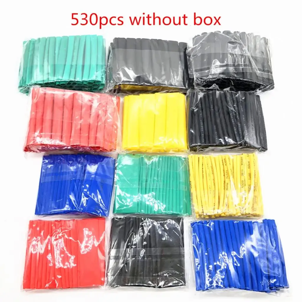 Assorted Heat Shrink Tubing Kit 127-750pcs - Flame Retardant Polyolefin Wire Cable Insulation Sleeving for Electrical Connections showcase 9