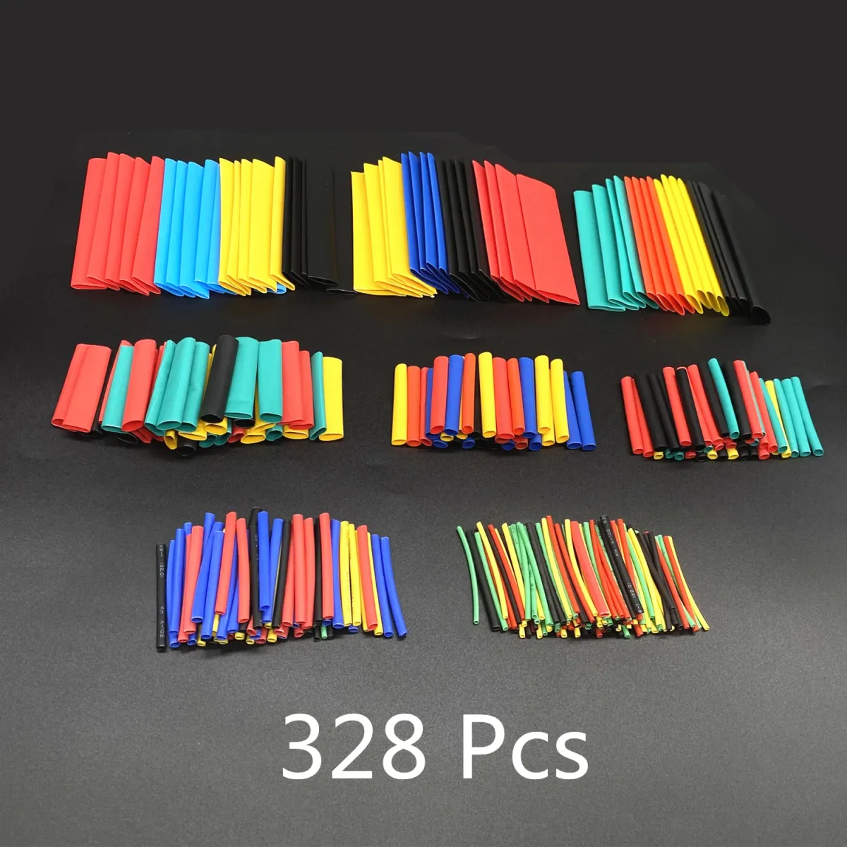 Assorted Heat Shrink Tubing Kit 127-750pcs - Flame Retardant Polyolefin Wire Cable Insulation Sleeving for Electrical Connections showcase 7