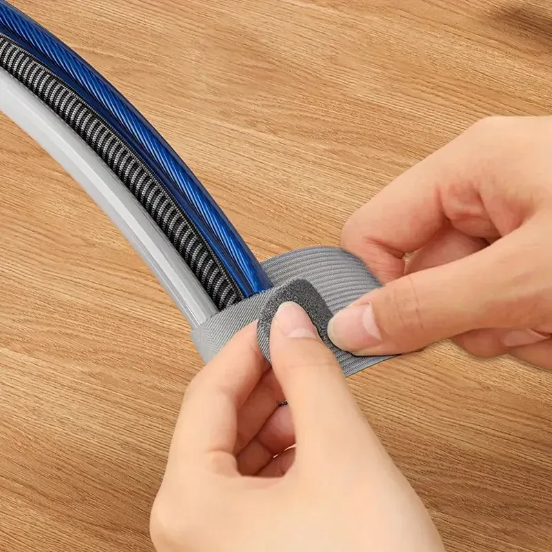 Reusable Velcro Cable Ties - Adjustable Nylon Wire Organizer Straps for Desk Management, Electronics, and Home Office Cord Organization showcase 6
