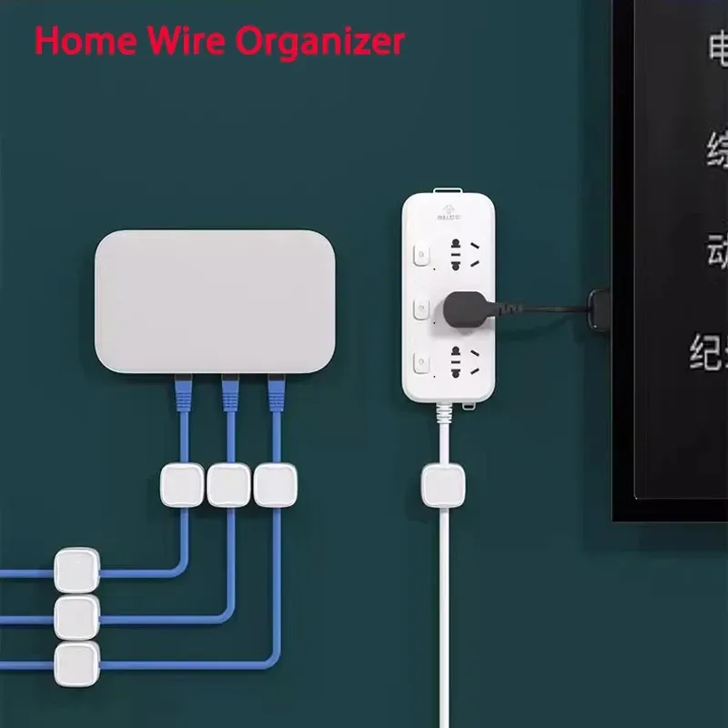 Magnetic Cable Clip Holder Organizer - Adhesive Wire Keeper for Desk, Office, Home Management - Secure Cord Management Solution thumbnail 4