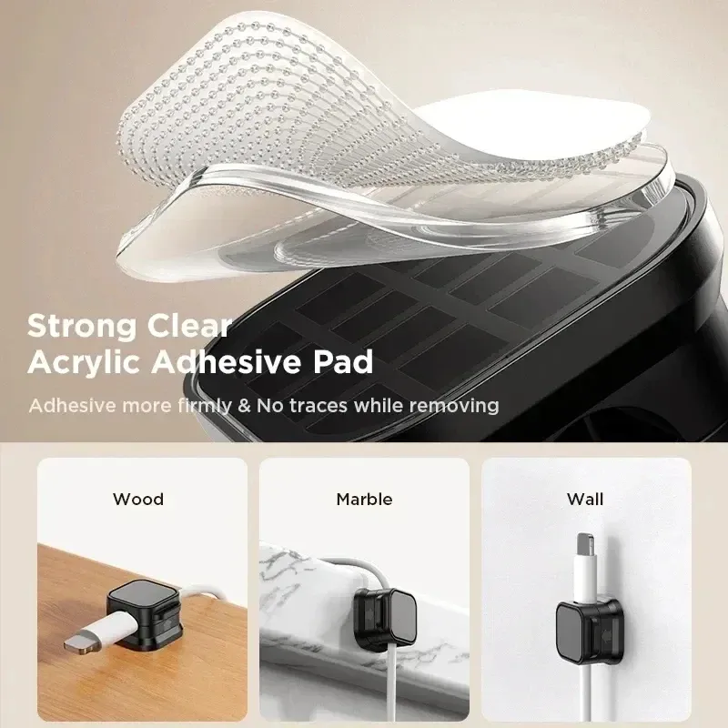 Magnetic Cable Clip Holder Organizer - Adhesive Wire Keeper for Desk, Office, Home Management - Secure Cord Management Solution showcase 5