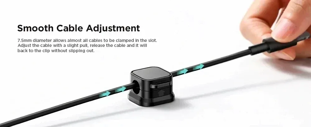 Magnetic Cable Clip Holder Organizer - Adhesive Wire Keeper for Desk, Office, Home Management - Secure Cord Management Solution showcase 10