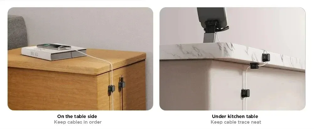 Magnetic Cable Clip Holder Organizer - Adhesive Wire Keeper for Desk, Office, Home Management - Secure Cord Management Solution showcase 12