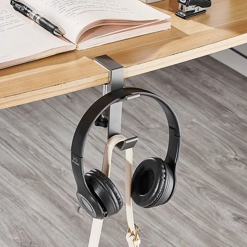 Adjustable Desk Edge Hook for Headset & Backpack Storage - Punch-Free Home Office Organizer Holder showcase 9