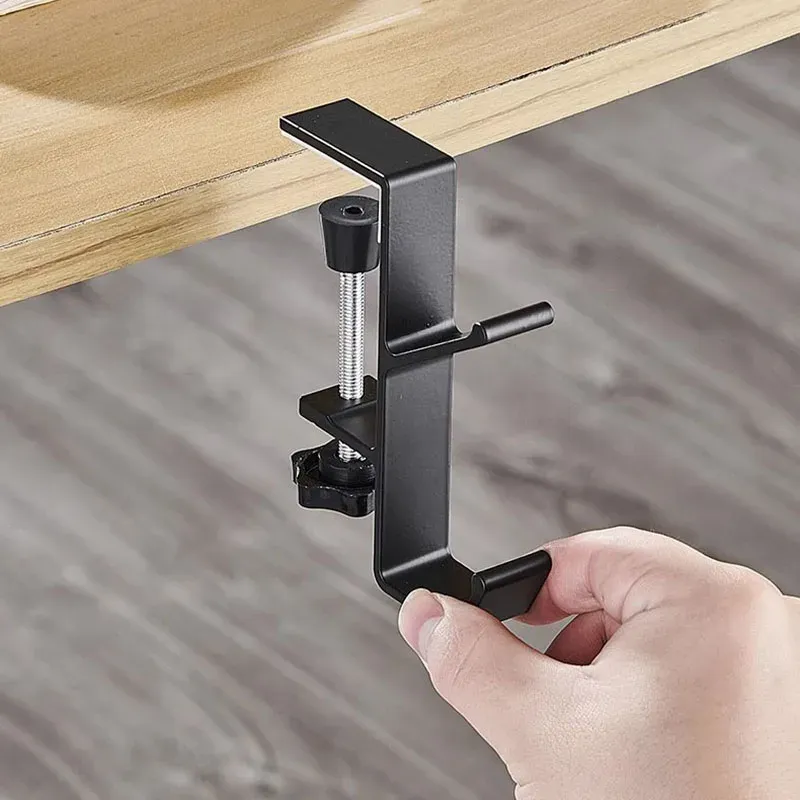 Adjustable Desk Edge Hook for Headset & Backpack Storage - Punch-Free Home Office Organizer Holder showcase 7