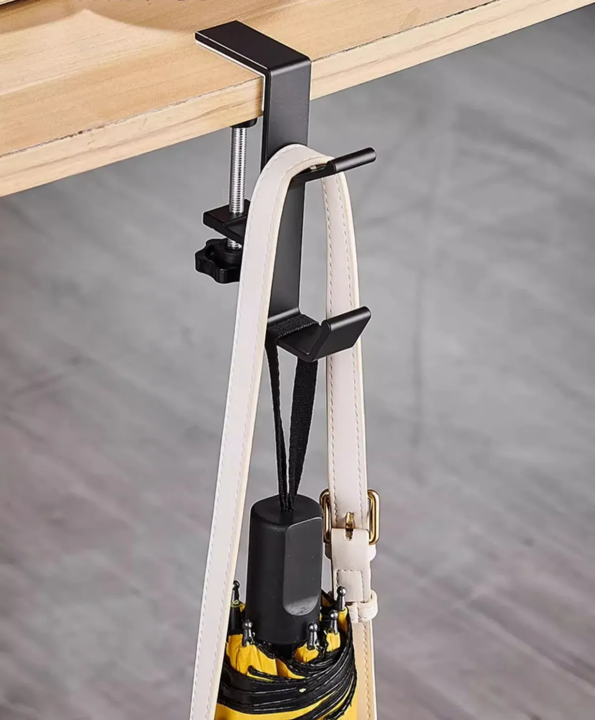 Adjustable Desk Edge Hook for Headset & Backpack Storage - Punch-Free Home Office Organizer Holder showcase 6