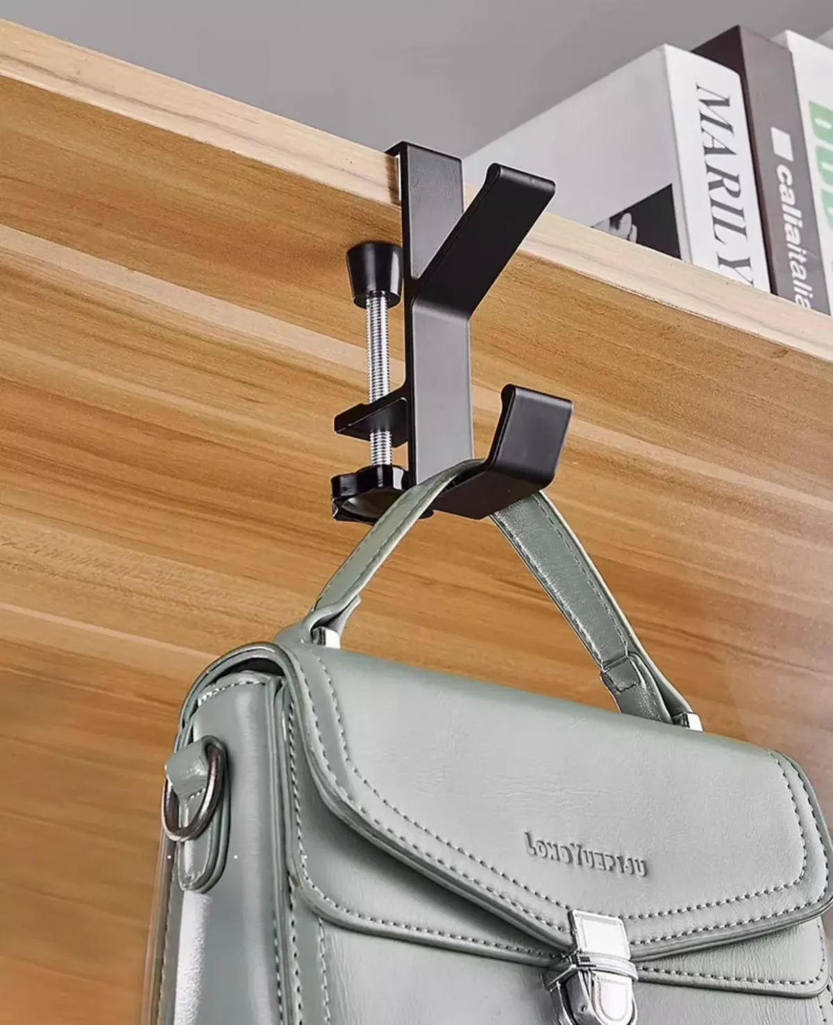 Adjustable Desk Edge Hook for Headset & Backpack Storage - Punch-Free Home Office Organizer Holder showcase 5