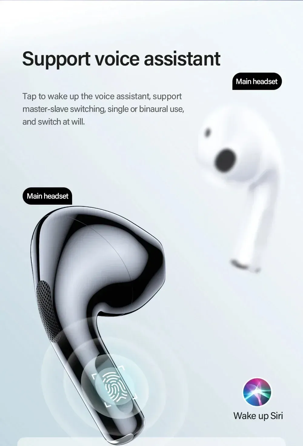 LP40 Bluetooth V5.0 Earphones Wireless Earbuds, Anti-sweat Lightweight Headphones for Smart Phone, Laptop, Computer - Perfect for Calls and Music showcase 15