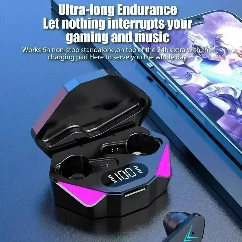 Original TWS Wireless Bluetooth Earbuds for Gamers, Low Latency 65ms Gaming Headphones, Noise Cancelling In-Ear Headset Compatible with Smartphones thumbnail 5