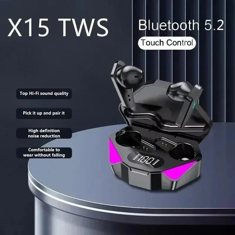 Original TWS Wireless Bluetooth Earbuds for Gamers, Low Latency 65ms Gaming Headphones, Noise Cancelling In-Ear Headset Compatible with Smartphones thumbnail 4