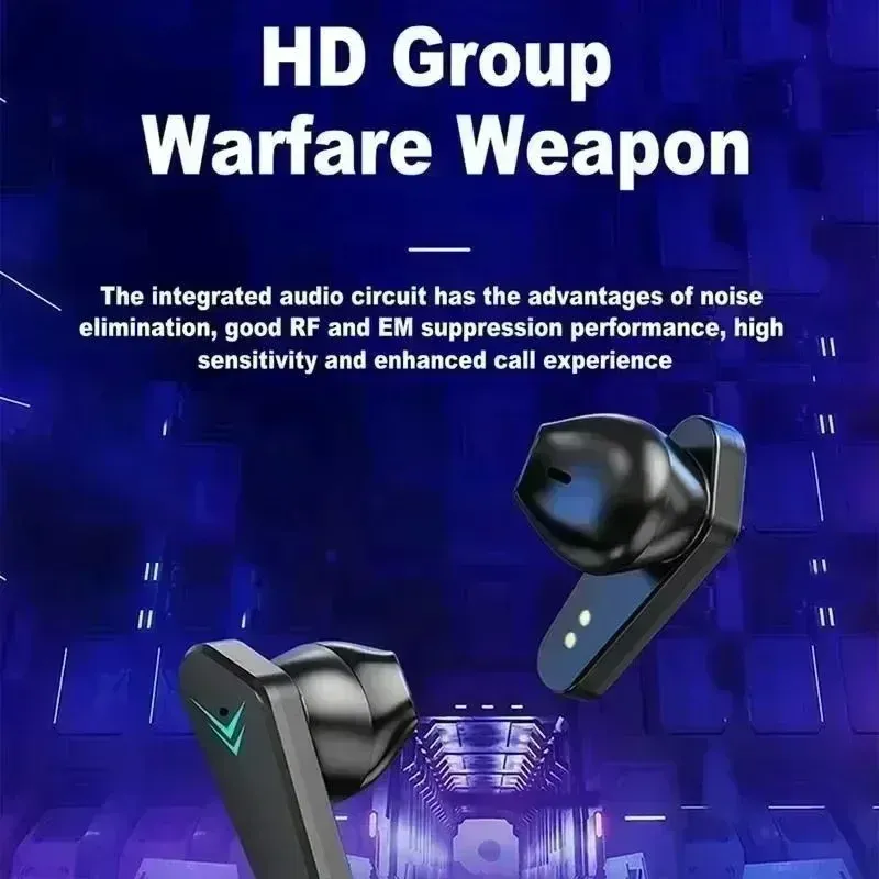 Original TWS Wireless Bluetooth Earbuds for Gamers, Low Latency 65ms Gaming Headphones, Noise Cancelling In-Ear Headset Compatible with Smartphones thumbnail 6