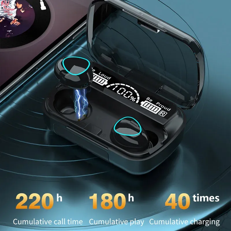 M10 Wireless Earbuds with Power Bank Charging Case, Bluetooth 5.3 Hi-Fi Stereo Sound Earphones, Noise Cancelling Comfortable Fit for Sports, Gaming, Music showcase 6