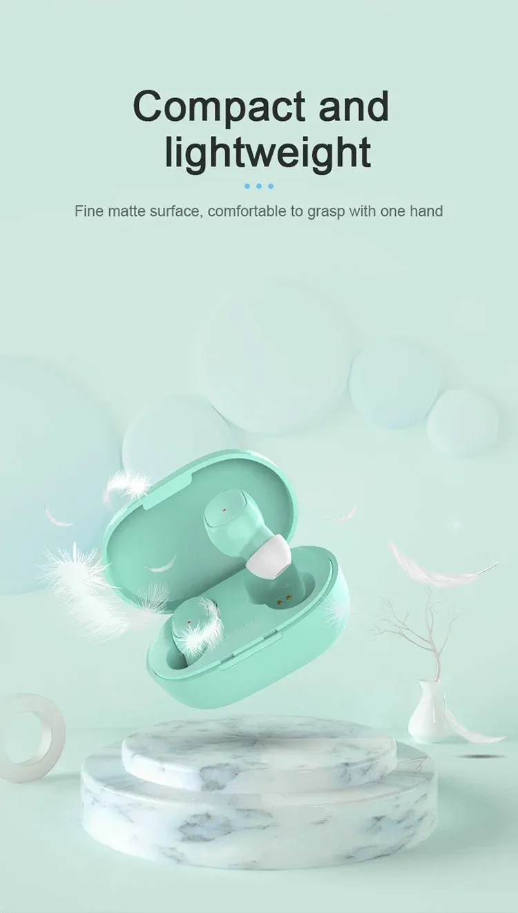 Original A6S TWS Wireless Earbuds Bluetooth 5.0 Headphones with Charging Case, Sport Stereo In-Ear Earphones for Xiaomi, Huawei, iPhone showcase 4