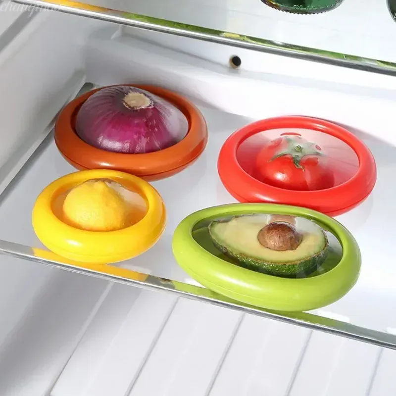 Reusable Fruit Saver Box with Retractable Film Lid - Kitchen Storage Container for Fresh Produce, Reduces Waste, Easy Seal & Clean thumbnail 3