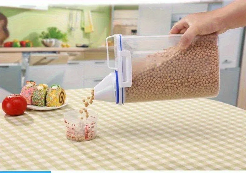Airtight Pet Food Storage Container with Measuring Cup, Waterproof Portable Bucket Dispenser and Handle for Dry Kibble, Ideal for Dog and Cat Owners in Ghana showcase 5