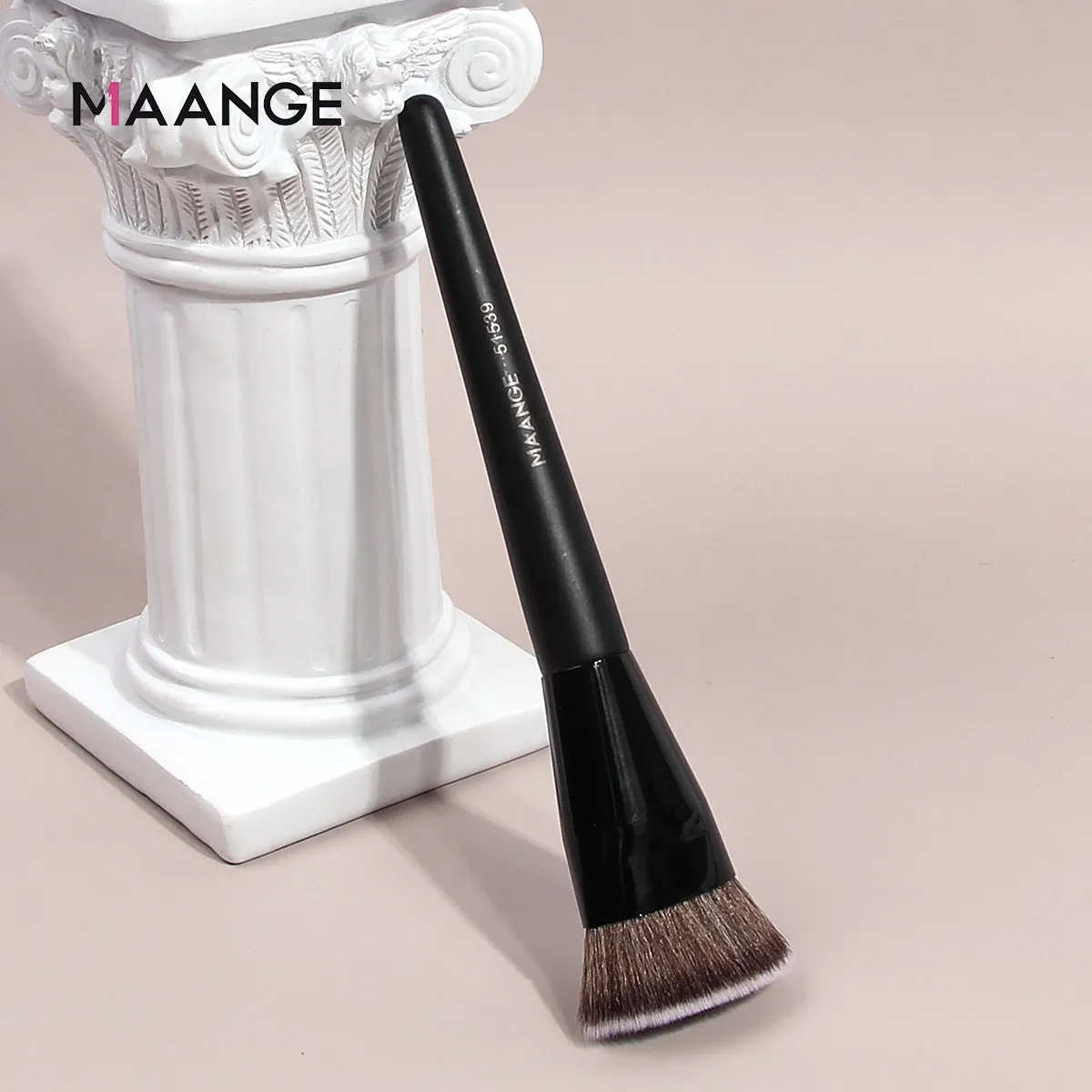 MAANGE Flat Top Foundation Brush with Box - Synthetic Hair, Skin-Friendly, Portable Makeup Tool for Powder, Blush, Concealer - Professional Kabuki Blending showcase 2