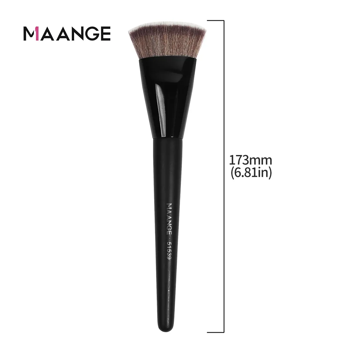MAANGE Flat Top Foundation Brush with Box - Synthetic Hair, Skin-Friendly, Portable Makeup Tool for Blush, Concealer, and Powder Application thumbnail 6