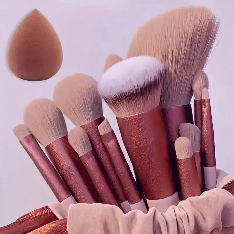 Professional Vegan Makeup Brush Set: 5-Piece Soft Kabuki & Blending Tools for Flawless Foundation, Contour, and Baking Application - Cruelty-Free Salon Quality thumbnail 1