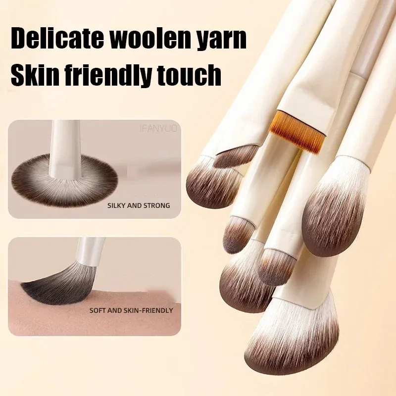 10pcs Natural Eye Makeup Brushes Set - Ultra Soft Eyeshadow & Eyeliner Tools for Professional & Beginner Makeup Application thumbnail 3
