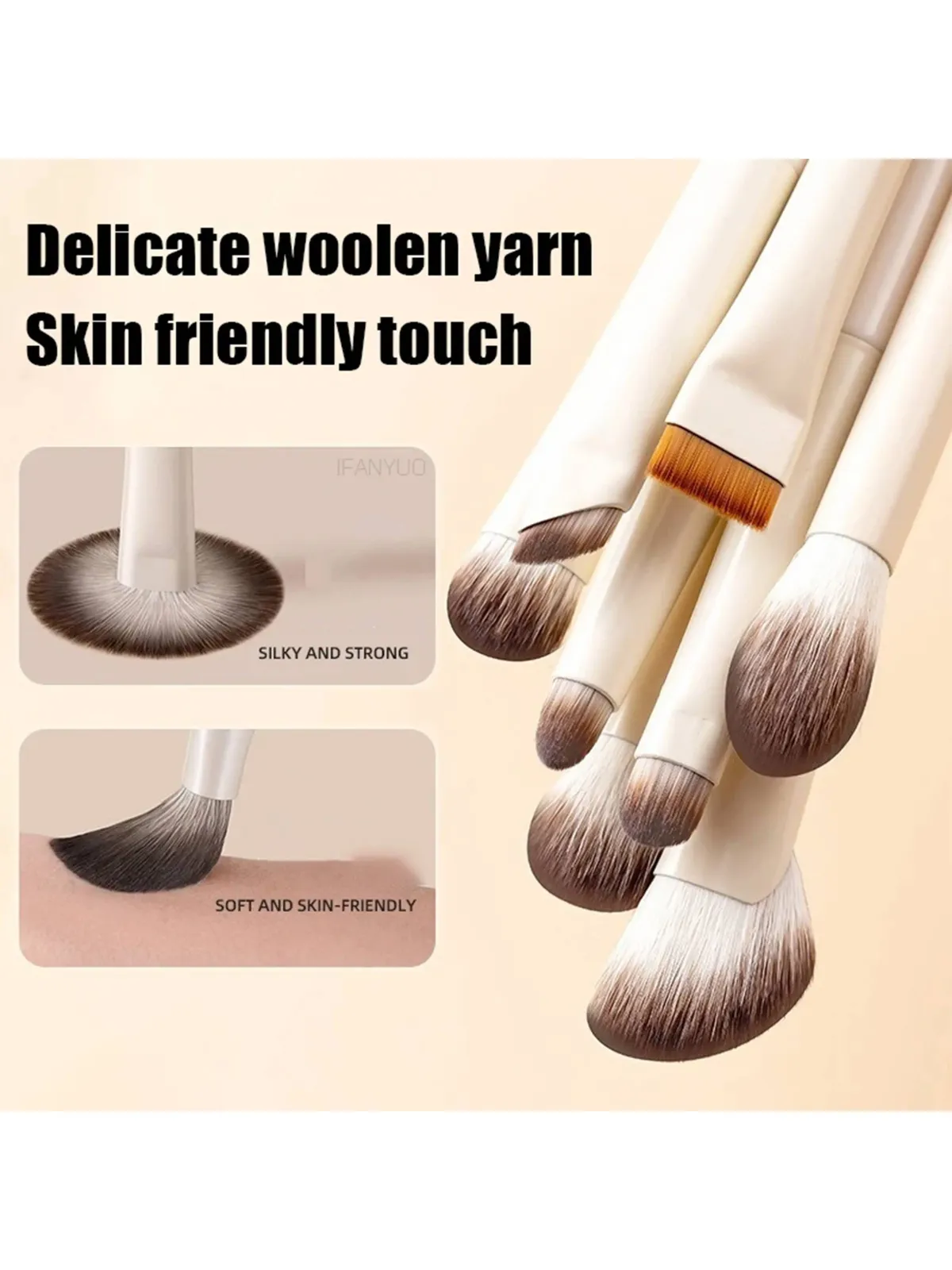 10pcs Natural Eye Makeup Brushes Set - Ultra Soft Eyeshadow & Eyeliner Tools for Professional & Beginner Makeup Application showcase 6