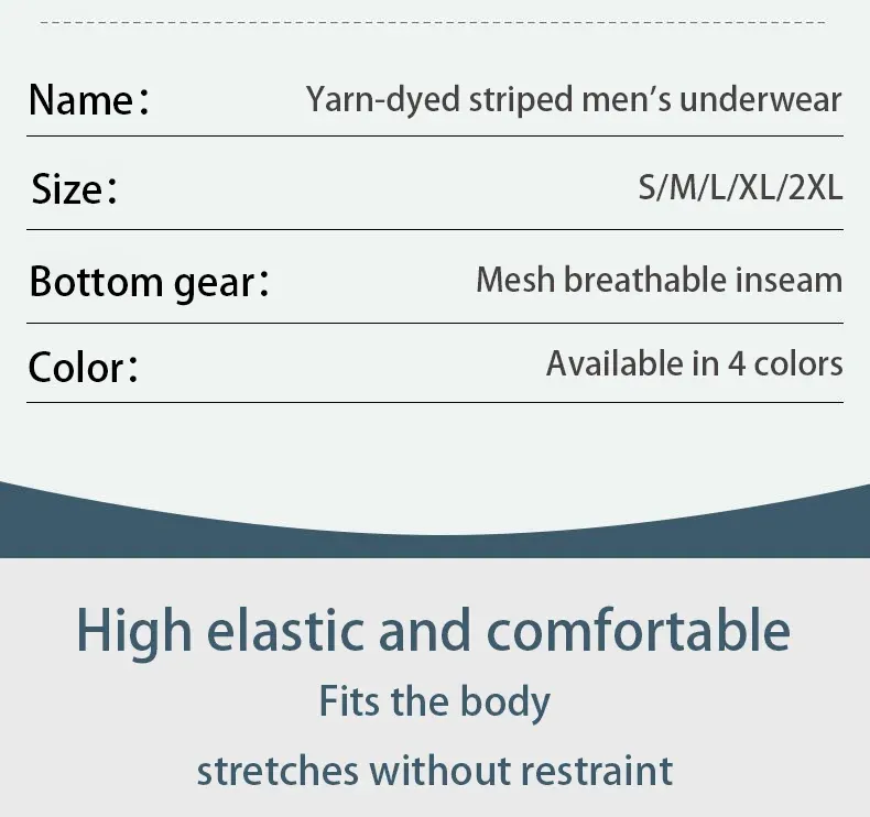 4-Pack Men's Striped Boxer Briefs - Soft, Breathable, Comfortable Cotton Underwear for Casual Everyday Wear showcase 13