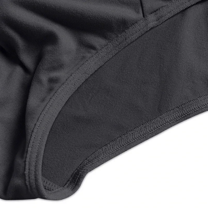 4-Pack Men's Sexy Briefs & Underwear Shorts - Breathable Elastic Cotton Blend for Comfort & Style, Large Sizes Available thumbnail 5