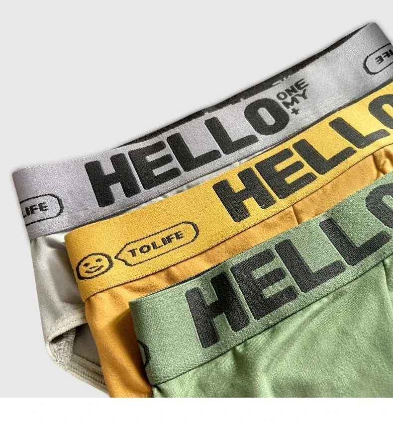 4-Pack Men's Sexy Briefs & Underwear Shorts - Breathable Elastic Cotton Blend for Comfort & Style, Large Sizes Available showcase 4