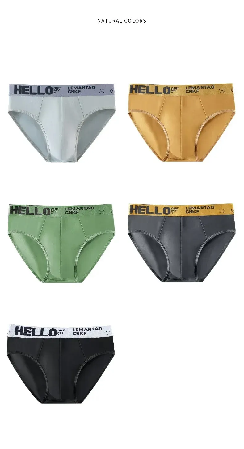4-Pack Men's Sexy Briefs & Underwear Shorts - Breathable Elastic Cotton Blend for Comfort & Style, Large Sizes Available showcase 9
