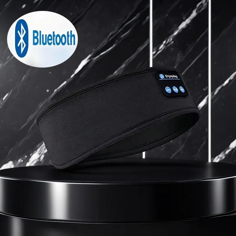 Wireless Bluetooth Sleep Headband with Eye Mask - Soft Music Headset for Sleeping, Sports, Yoga, Running thumbnail 4