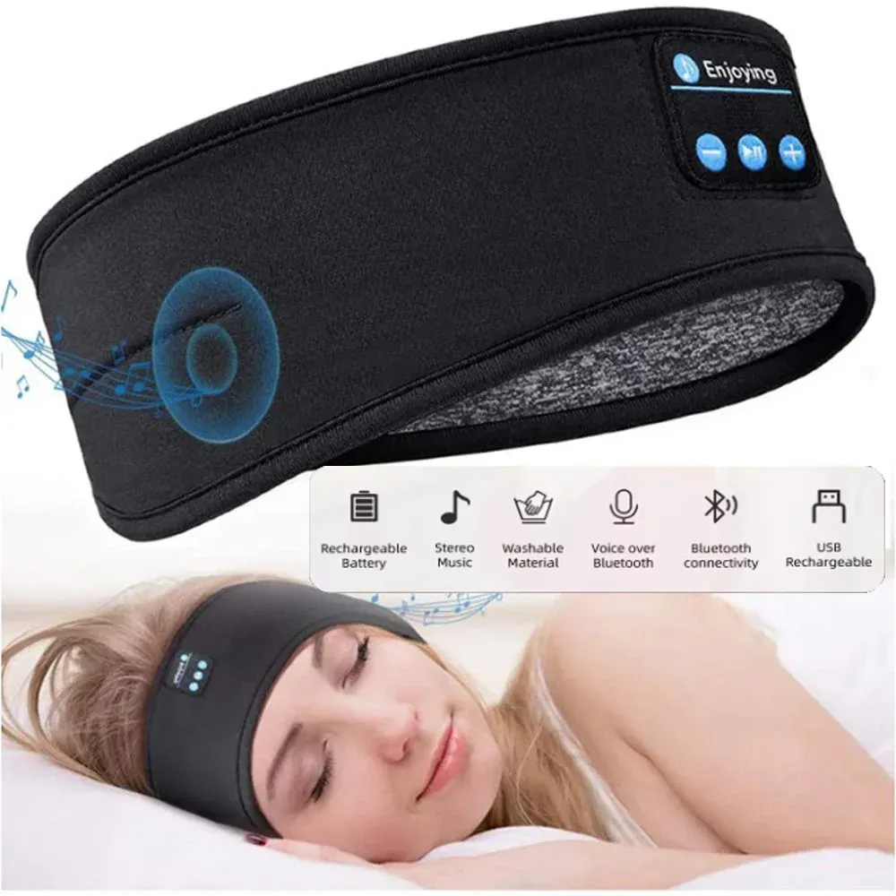 Wireless Bluetooth Sleep Headband with Eye Mask - Soft Music Headset for Sleeping, Sports, Yoga, Running showcase 5