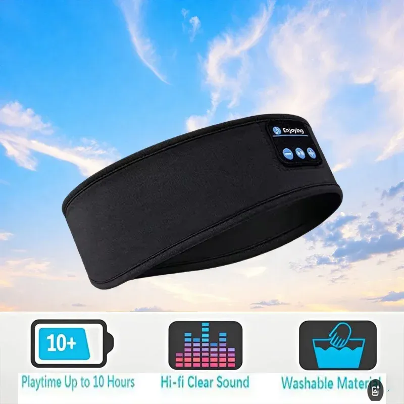 Wireless Bluetooth Sleep Headband with Eye Mask - Soft Music Headset for Sleeping, Sports, Yoga, Running showcase 1