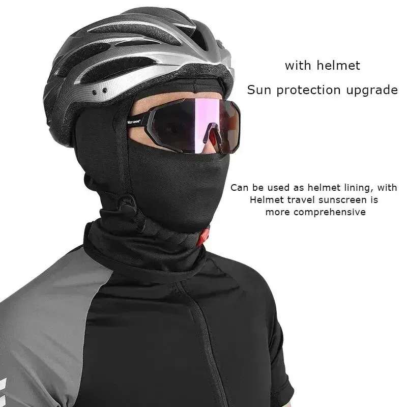 Summer Tactical Balaclava Face Mask Cooling Neck Gaiter for Men & Women, Sun Protection Hiking Cycling Motorcycle Helmet Hood, Breathable Lightweight Scarf thumbnail 2